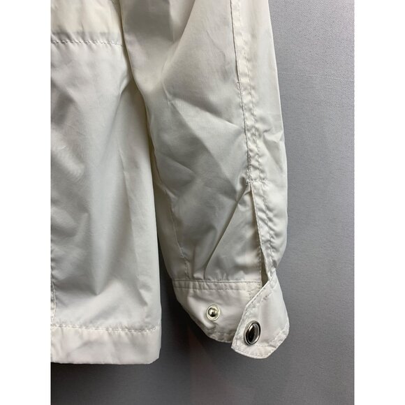 Women's Vintage Y2K Larry Levine White Wind Breaker Jacket  Size XS - Picture 6 of 9